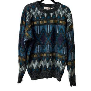 Brittany Bay Vintage Boho Southwestern Knit Sweater Large